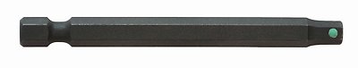 Bondhus 71354 2.5 mm Prohold hex End Power bit with Proguard