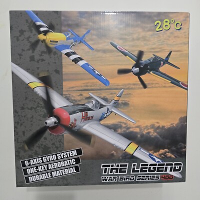 VOLANTEX 2.4G 4CH P51 Stunt Plane Wingspan RC Airplane 6Axis Gyro RT Brand New!!
