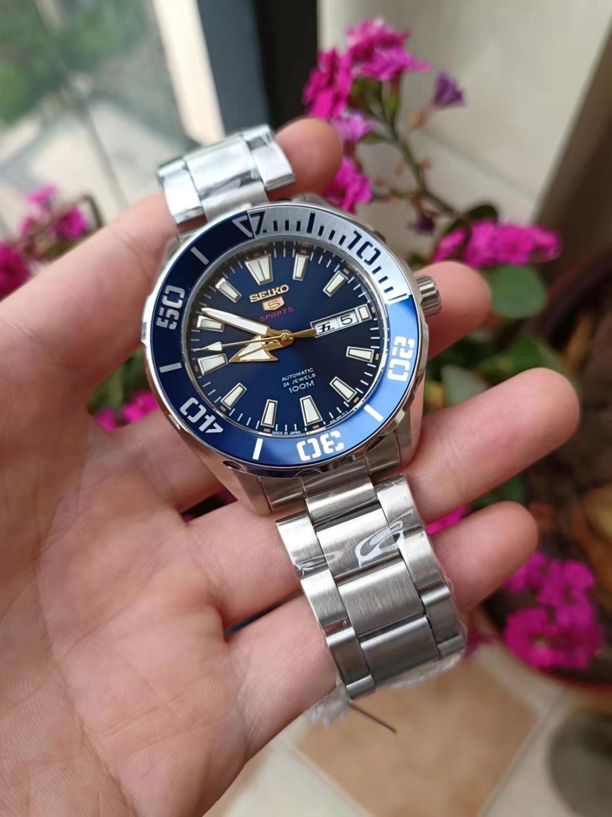 seiko sport auto men's watch