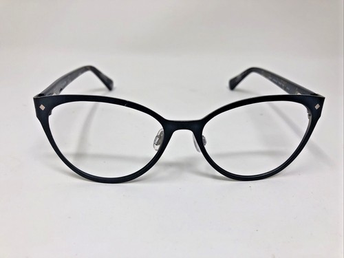 COLE HAAN CH 50222 001 BLACK BROWN EYEGLASSES ROUND 51-16-135 FLEX HINGE YW89
