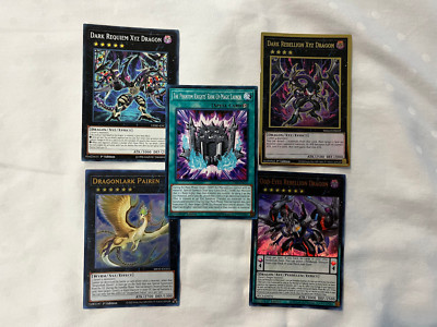 DARK REBELLION XYZ DRAGON GOLD RARE REQUIEM PHANTOM KNIGHTS RANK-UP MAGIC LAUNCH