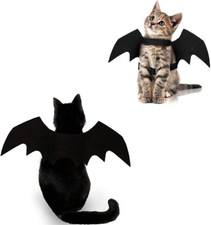 Cat Halloween Costume Bat Wings Pet Apparel Halloween Party Dress up Accessories
