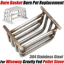 304 Stainless Steel Replacement Burn Basket Burn Pot for Wiseway Pellet Stove
