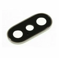 iPhone X 5.8" OEM Rear Back Camera Glass Lens Cover Housing Replacement Silver