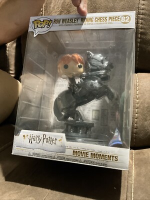 Harry Potter Funko Pop Ron Weasley Riding Chess Piece #82 Movie Moments NIB