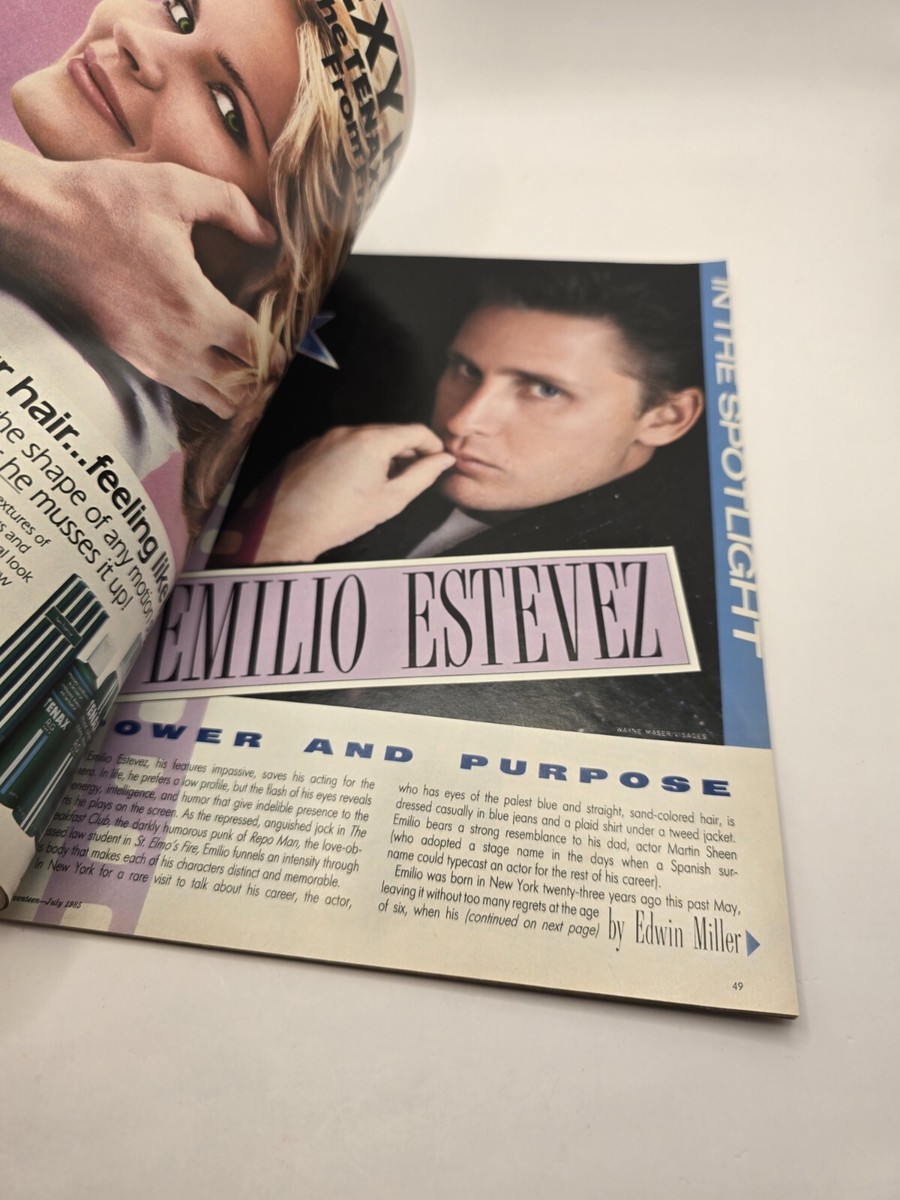 Vintage Seventeen Magazine July 1985 Rob Lowe Emilio Estevez