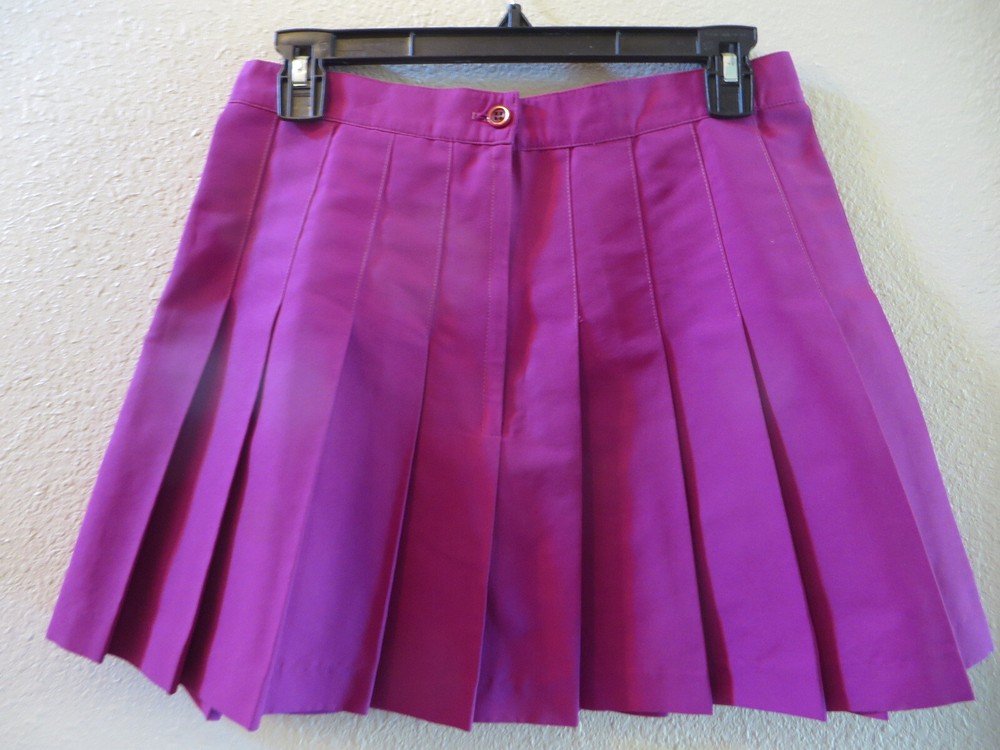 Vintage TAIL Pleated Tennis Skirt Dark Pink Junior Size 5/6