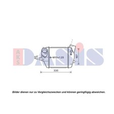 AKS DASIS Ladeluftkühler passend für Mazda 5 CR19 117006N 200x220x62