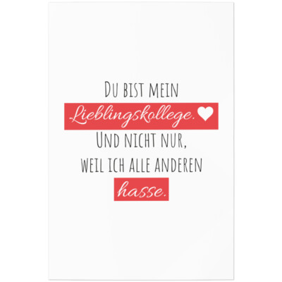 Du bist mein Lieblingskollege. Nicht nur weil ich alle anderen hasse 11001001755