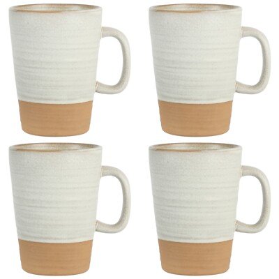 Gibson Elite 4-Pack Dreamweaver Terracotta Reactive 17 oz Mug Set