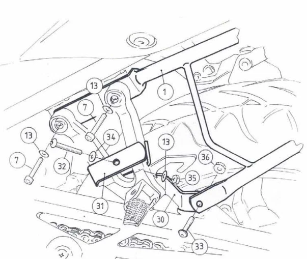 Suzuki SV650 / S Luggage Rack / Top Box Carrier BY HEPCO & BECKER (2003-2006) - Imagem 4 de 4