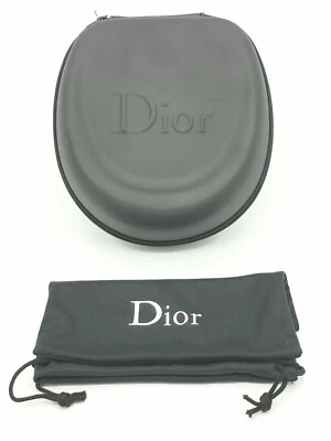 CHRISTIAN DIOR DIOR CD-Etui mit Reißverschluss schwarz und Kordelzugbeutel für SONNENBRILLE / SCHMUCK - NEU