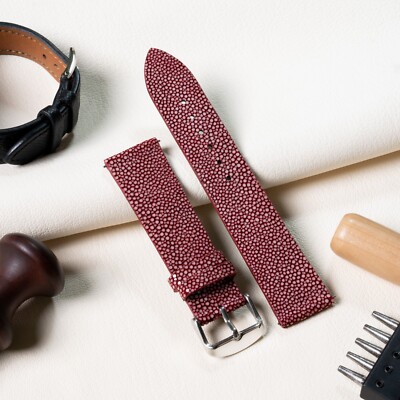 Stingray Watch Band, Quick Release 16mm - 24mm Men Stingray Watch Band Unpadded