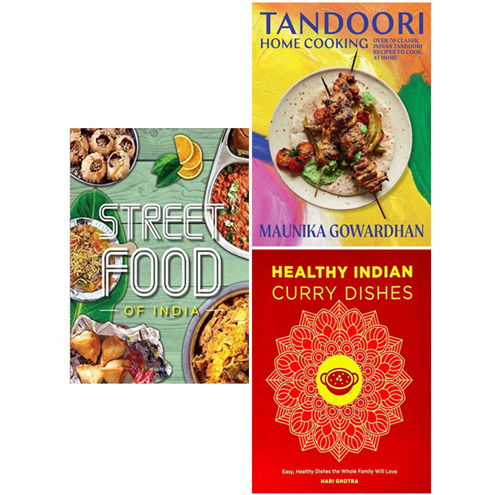 Fresh Easy Indian Street,Tandoori Home (HB), Healthy Indian 3 Books Collection
