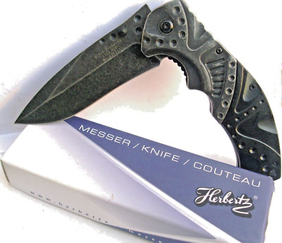 Herbertz Taschenmesser Metall Einhandmesser Klingenlänge 10cm schwere Ausführung