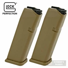Glock G19X 19X 9mm 10-Round MAGAZINE 2-PACK Coyote 47779 FAST SHIP