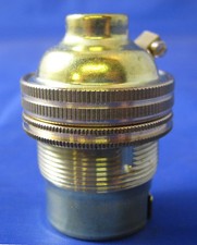 Standard bayonet B22 brass bulb holder