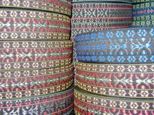 Jacquard woven polypropylene webbing tape 2" wide for guitars, cameras, straps