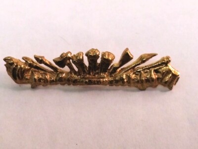 Ship Model Fittings Parts Brass Transom Hull Decor w/ pin 52 x 11mm