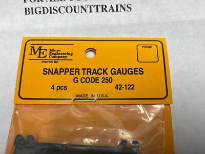 MICRO ENGINEERING # 42-122 SNAPPER TRACK GAUGES G CODE 250 4 PIECES