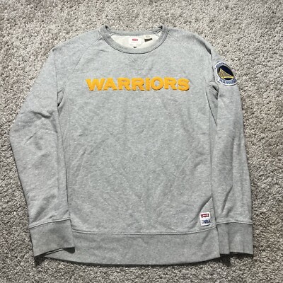 Levi's x Golden State Warriors NBA Collab Pullover Sweater Mens Medium Terry