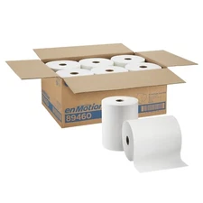 Georgia Pacific enMotion Paper Towel Rolls 10" x 800' White 1 Ply - 6 Rolls