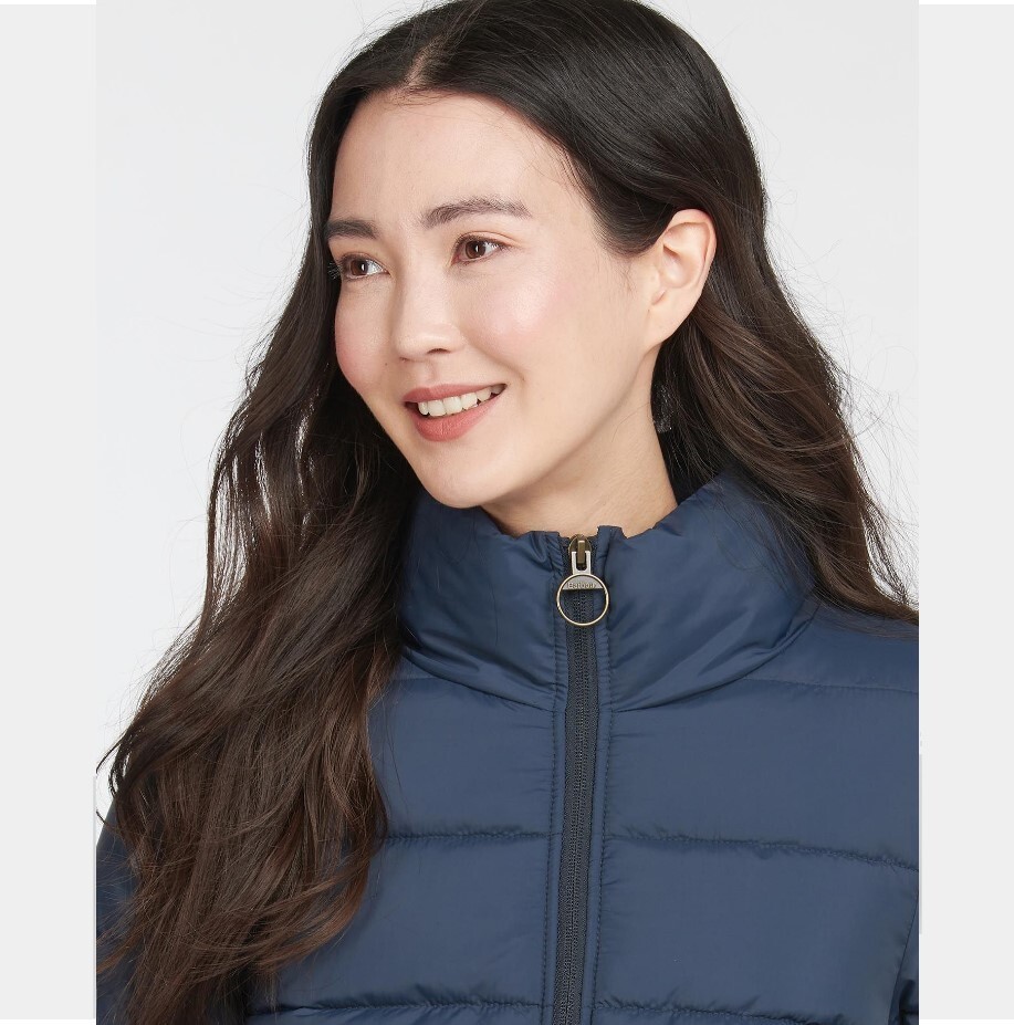 Barbour Hinton Quilted Jacket Navy • Tribunali Italiani