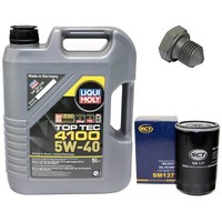 MotoröL Set 5W-40 5 Liter + ÖLfilter + ÖLablassschraube FüR Seat Cordoba 1.9 Tdi
