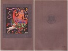 Hungary large congratulatory decorative telegram form LX 14 with envelope 1931 — photo 1