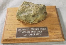 1983 Chevron El Segundo  Refinery Groin Mission Impossible Desk Rock Souvenir