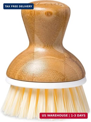 Full Circle Bubble Up Bamboo Dish Brush - Family Safe, Formaldehyde-Free - Ergon