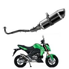 For Kawasaki Z125 Pro BR125 2017-2025 Full Exhaust System Muffler Pipe Tube