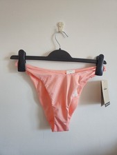 Nike Women's Bikini Bottoms Swimwear Size S Rose Pink High Leg
