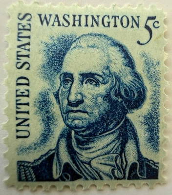 Stamp Uncancelled 5 cents Representing George Washington 1966 - Image 1 of 2