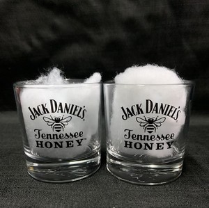 Jack Daniels Tennessee Honey Set Of 2 Rocks Glasses BRAND NEW  8 Oz Each