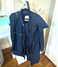 Moncler Herren Mantel Jacke L blau Polyester ...