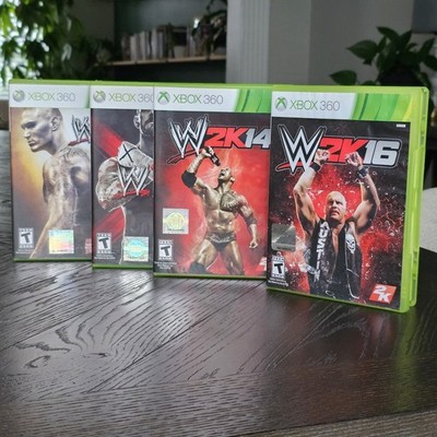 WWE 2k 12 13 14 & 16 Games Bundle LOT Collection Xbox 360 CIB Complete Manual