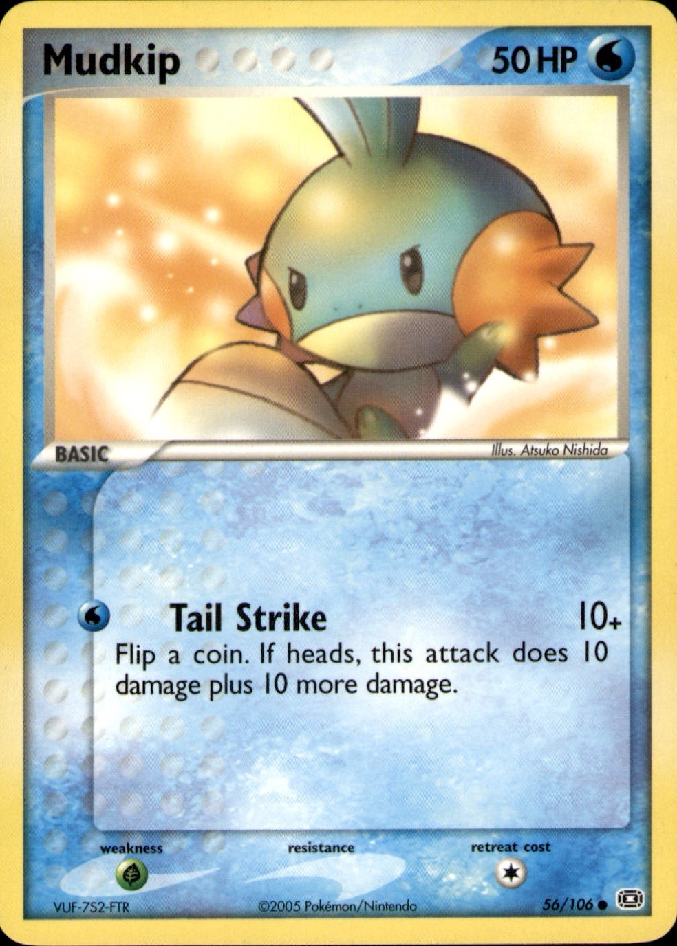 Mudkip 56/106 Common Emerald Pokemon Lightly Played