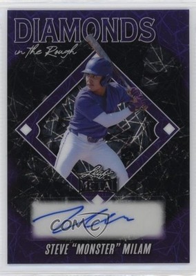 2025 Leaf Metal Purple Laser 2/2 Steve  Monster  Milam #DR-SM1 Auto 1q2