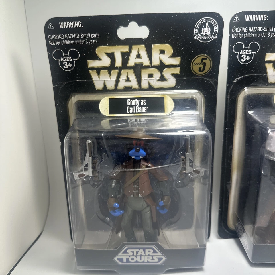 LOTE DE 2 Disney Star Tours Pateta como Cad Bane + Huey, Dewey e Louie As Jawas - Imagem 3 de 4