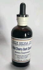 Wild Cherry Bark Special Herbal Extract Pure Herbs 4 oz. for Respiratory Health