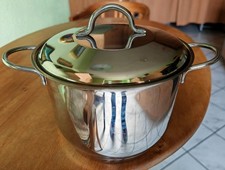 Kochtopf Edelstahl 20cm Ø, 15cm hoch, INOX 18/10 Dietetic Line, mit Deckel