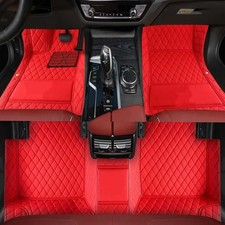 Car Floor Mats Custom Faux Leather Off-road Mats Heavy Duty Fit Jeep Wrangler