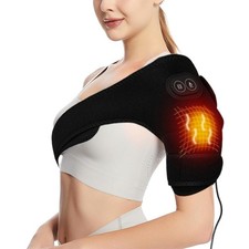 3 In 1 Electric Heated Shoulder Massager Brace with Vibration Joint Pain Relief