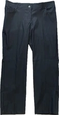 89th & Madison Women’s Pants Black Straight Leg Stretch Dressy Comfort Size 18