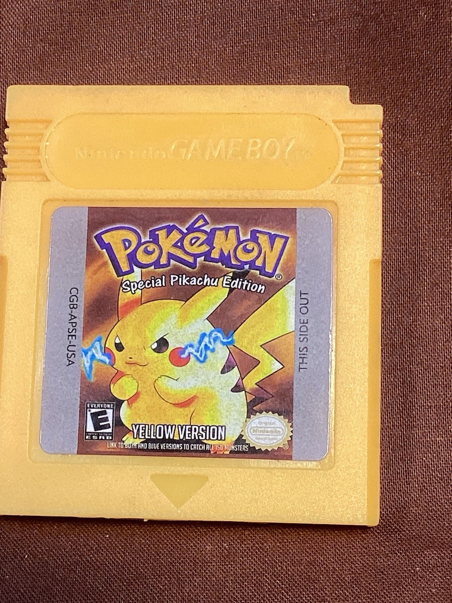 Pokémon Pikachu Edition Yellow Version Nintendo Game Boy 1999