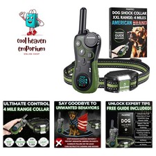 Dog Shock Collar with Remote, Unmatched 4-Mile Range, Night-Light Mode, Train...