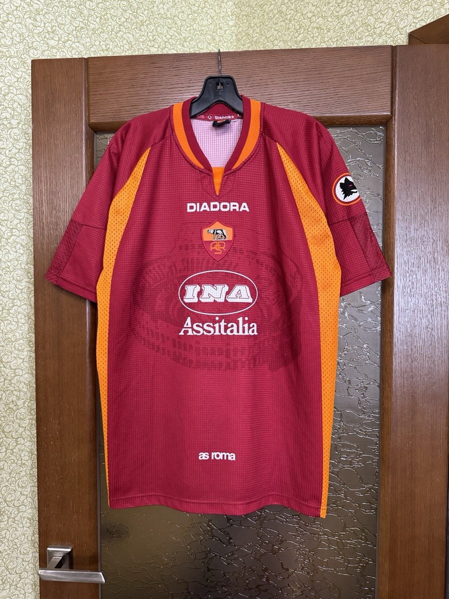 DIADORA - ASローマ　97-98シーズンユニフォーム roma 1997 1998 diadora goalkeeper football shirt soccer