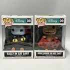 Funko Pop! Disney Sally In Cat Cart #08 & Oogie Boogie In Dice Cart #09 Set