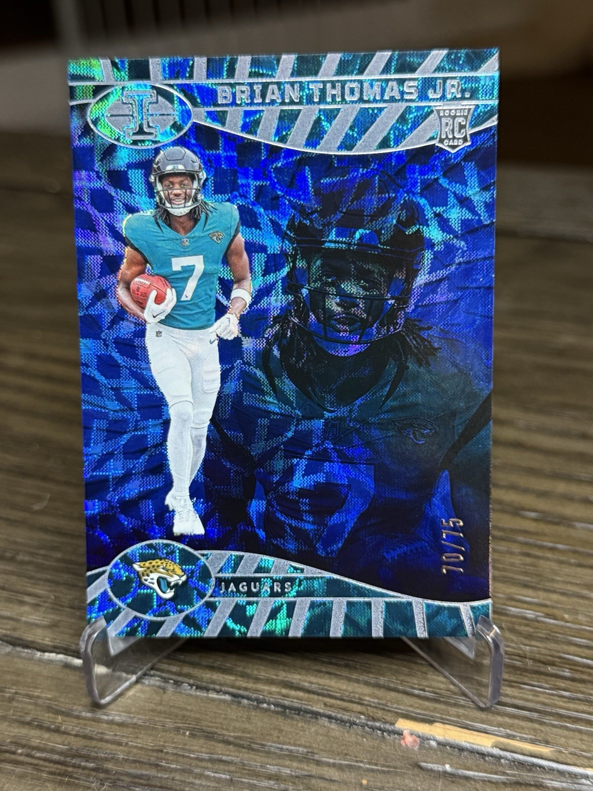 2024 Panini Illusions Sapphire Trophy Brian Thomas Jr. /75 #41 RC Rookie SSP